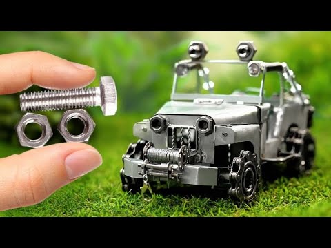 DIY CAR MADE FROM RUBBISH || Cool Craft From Nuts and Bolts