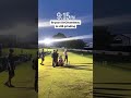 Only man on the range after second round play was suspended due to darkness.
