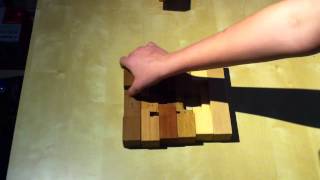 Spiele: Holzwürfel zusammensetzten - Holzkreuze