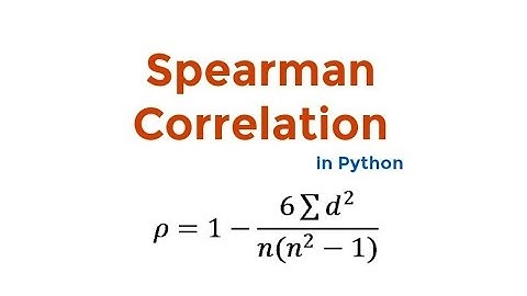 Spearman Rank-order Correlation: Using SciPy package in Python