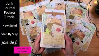 Junk Journal Pockets Tutorial  New Style Step By Step ⭐