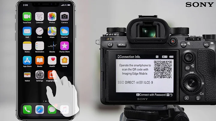 How to make a Wi-Fi connection using QR code For iPhone/iPad (Imaging Edge Mobile app)