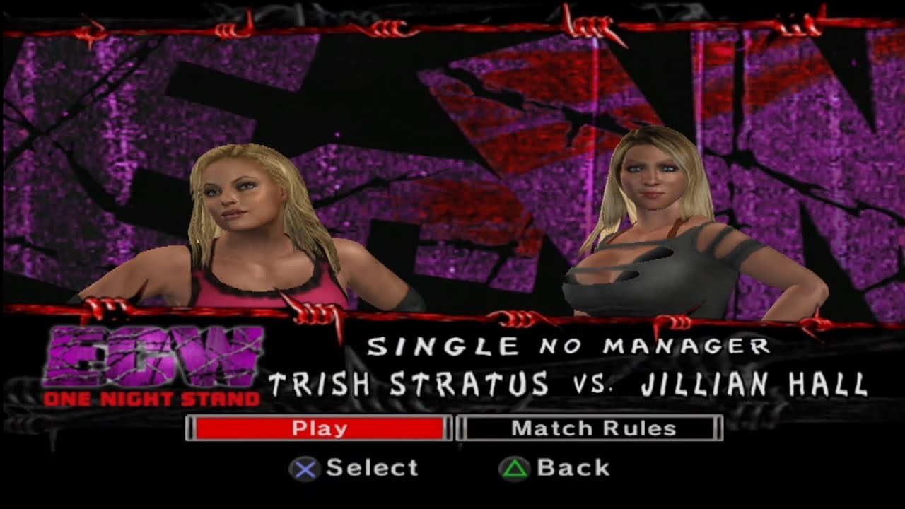 Trish Stratus vs Jillian Hall | Single No Manager - WWE SmackDown vs. Raw 2007