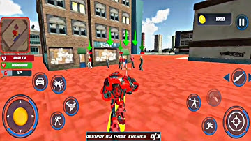 Spider Robot Car Game – Robot Transforming Games | Car Jet Games - Gameplays