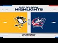 Nhl highlights  penguins vs blue jackets  march 30 2024