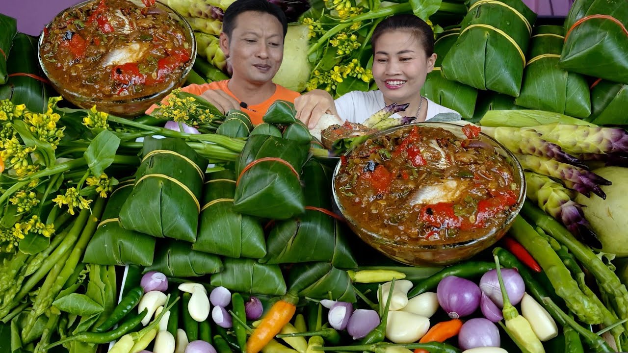 ส้มหมูแจ่วพริกสดคั่วปลาร้าต่อนหอมๆแกล้มผักบ้านๆแซ่บคักจ้า|5 กันยายน 2025