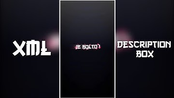 NEW ATTITUDE XML 😈✨ TIKTOK TREND SONG XML FILE 🔥🦋 || BY @bongoroastingofficial