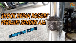 GANTI SEAL SHOCK DEPAN MOTOR | SUZUKI SMASH