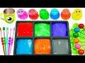 Satisfying Video | DIY How to Make Rainbow Slime by Mixing all SPRUNKI Water and Cutting Sound ASMR