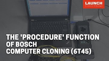 X-PROG3 PC Adaptor | The "procedure" function on BOSCH for computer cloning (6T45) | LAUNCH