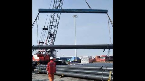 From Ship to Shore: Unloading Pipes from a Chinese Vessel for a client