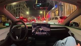 Tesla Self-Driving through Beverly Hills