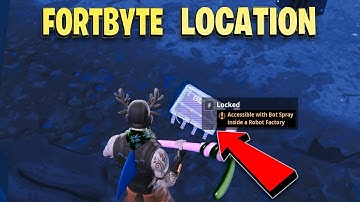 Fortnite Fortbyte #52 Location - Accessible with Bot Spray inside a Robot Factory