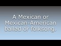 What Does Corrido Mean What Does Corrido Mean