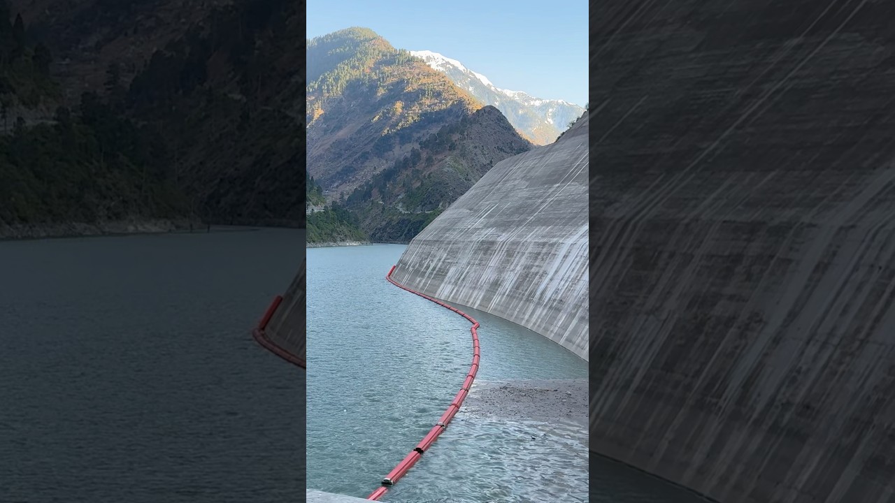 60m deep dam actions while water release