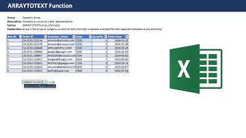 Excel ARRAYTOTEXT Function - Beginner Tutorial with examples