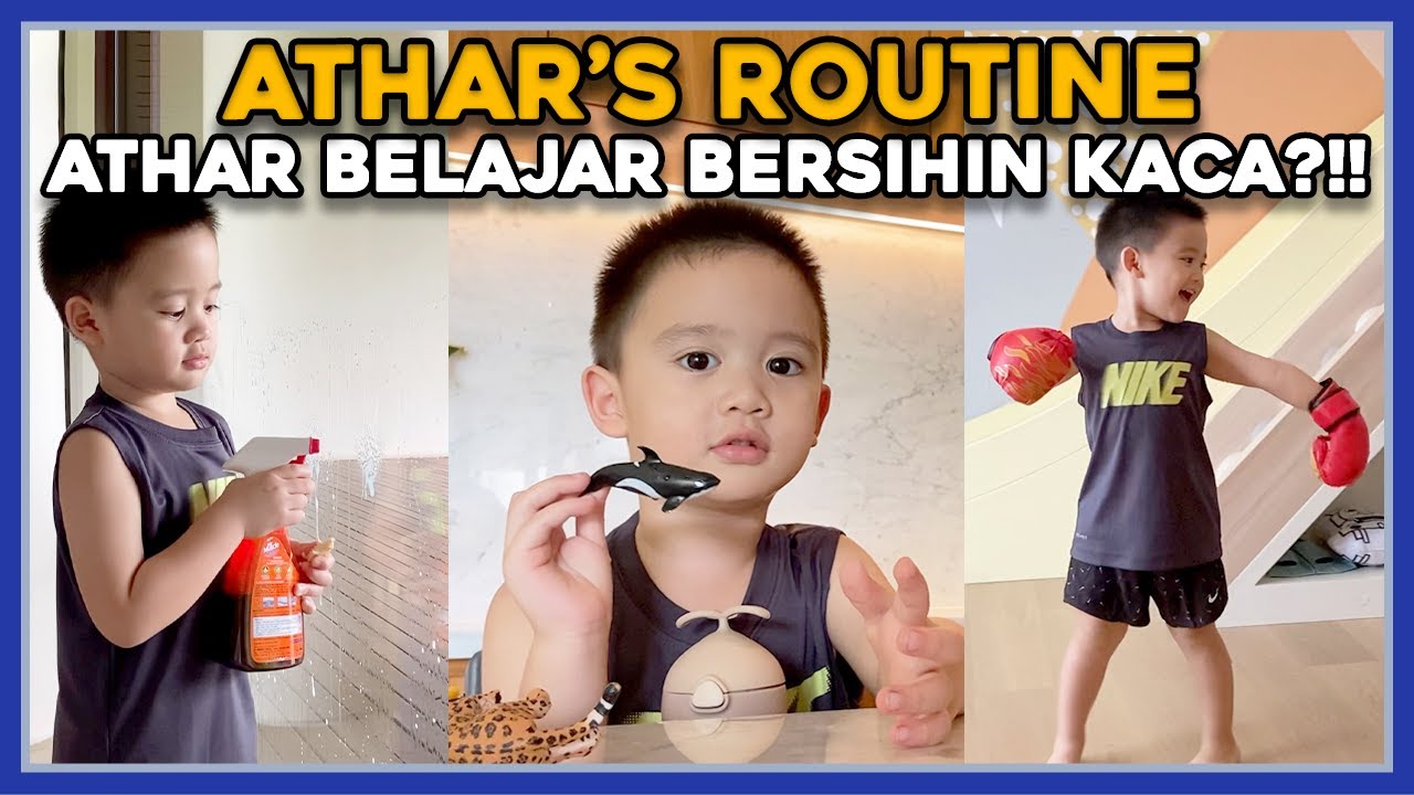 WEEKEND WITH ATHAR: SEHARIAN IKUTIN KEGIATAN ATHAR DI RUMAH