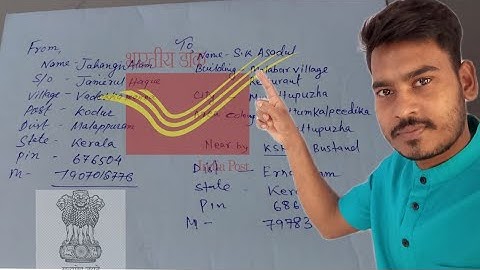 Speed post kaise kare /speed post me address kaise likhe/  how to write address on envelope