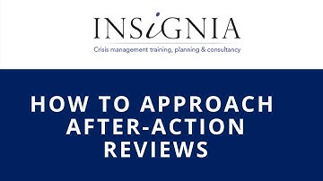 How to approach after-action reviews
