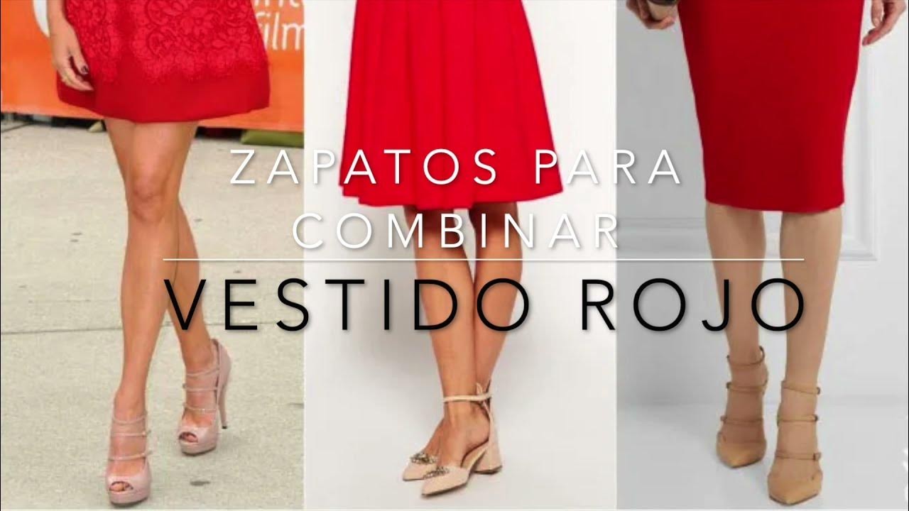 Pez anémona Mesa final Moler Zapatos para combinar un vestido rojo de fiesta💃 [ TACONES, SANDALIAS,  BOTINES] - YouTube