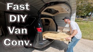 Quick RENTAL Van Conversion : Use Over and Over