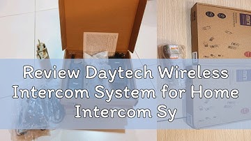 Review Daytech Wireless Intercom System for Home Intercom System Room to Room Communication, 1.5 Mi