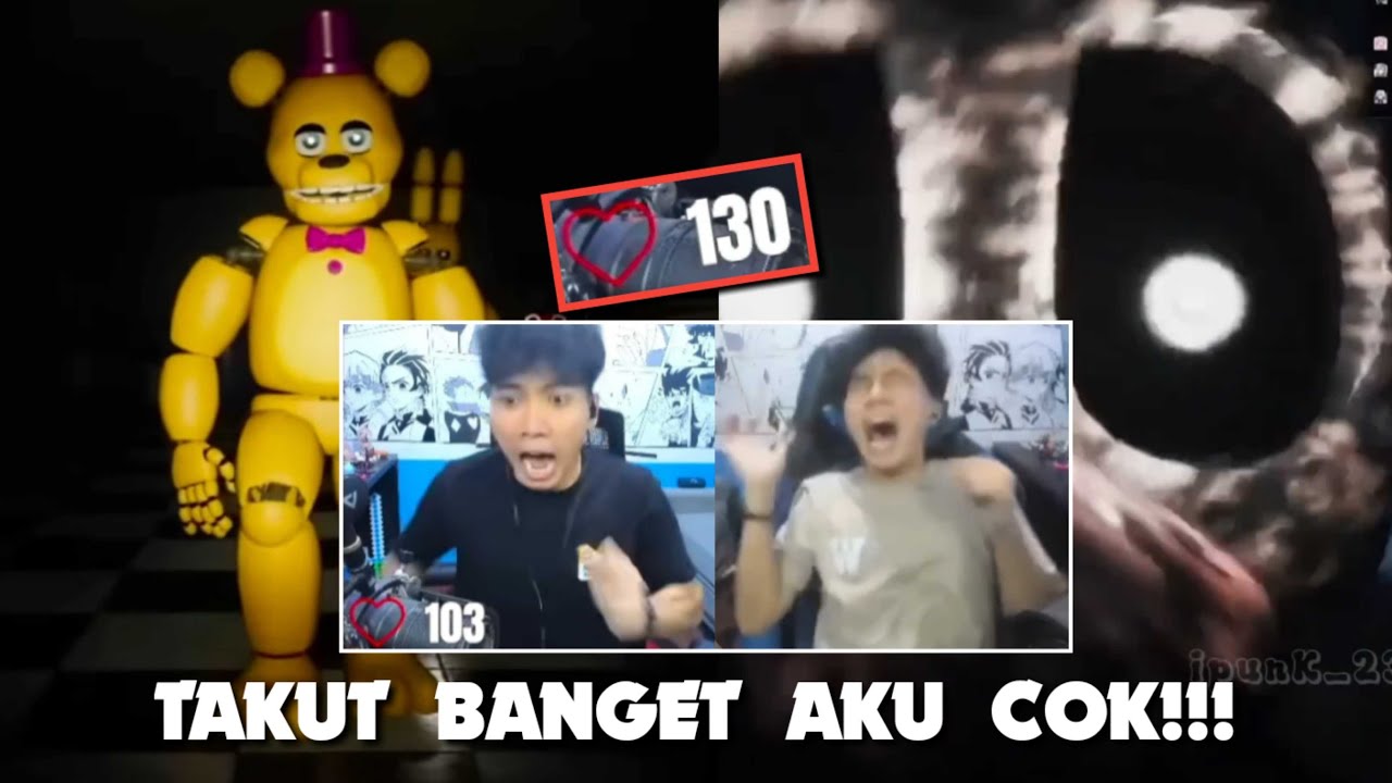 FULL KETAKUTAN!!! Bang Ino Takutan Bermain FNAF Sampai Flashback Jaman Gawul - Wielino Clip