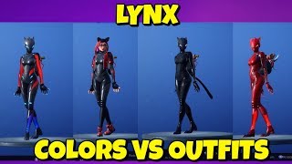 New Lynx Skin Colors On Different Outfits In Fortnite