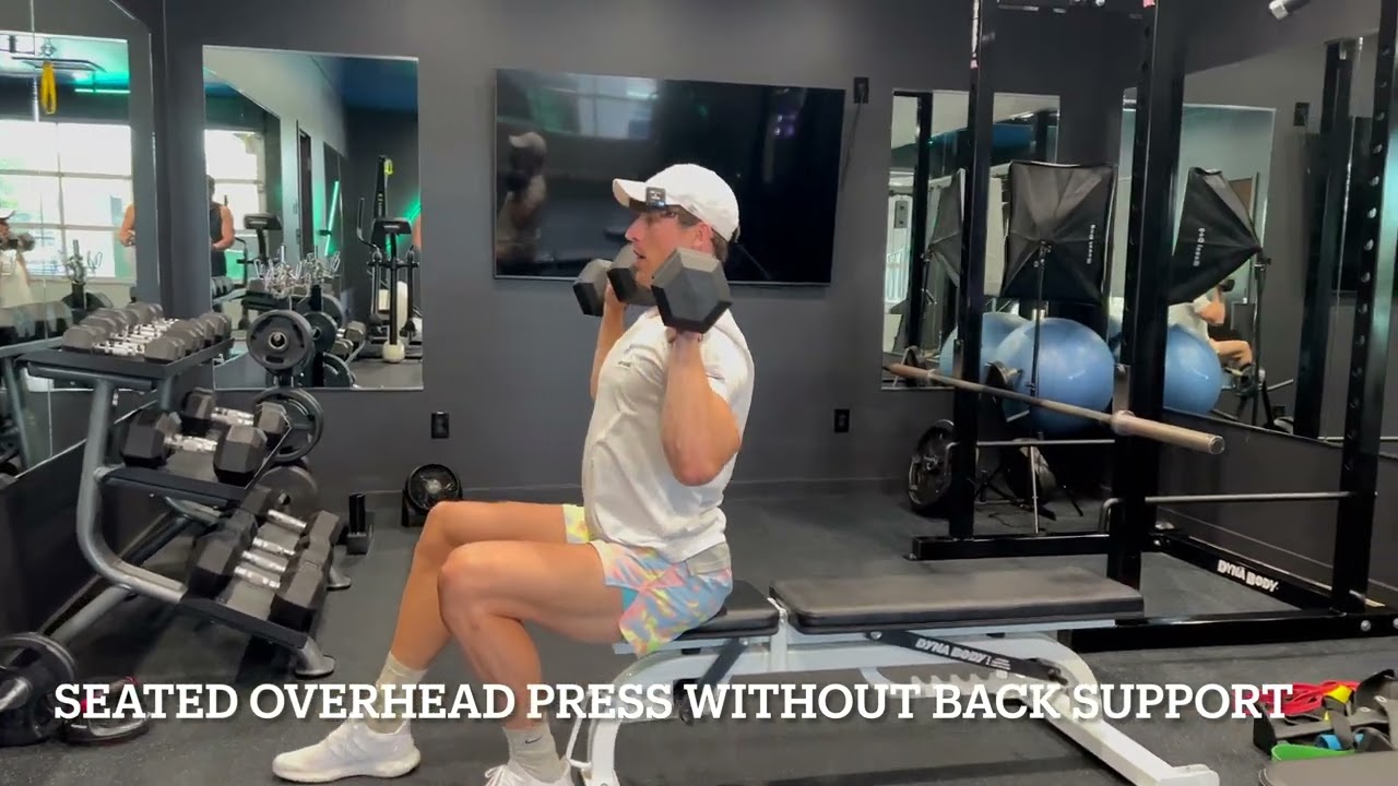 Seated Overhead Press Without Back