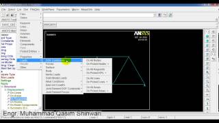 ANSYS Tutorial-1 (Part 3 of 4) - Analysis of 2D Turss