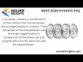 NEET 2025 Physics PYQ | Combination of Lenses & Magnification | Optics Problem Solution