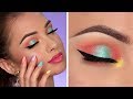 Bright Summer Makeup Tutorial | Colorful Smokey Eye