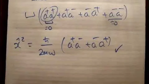 Quantum LHO 9 : Position Operator Squared