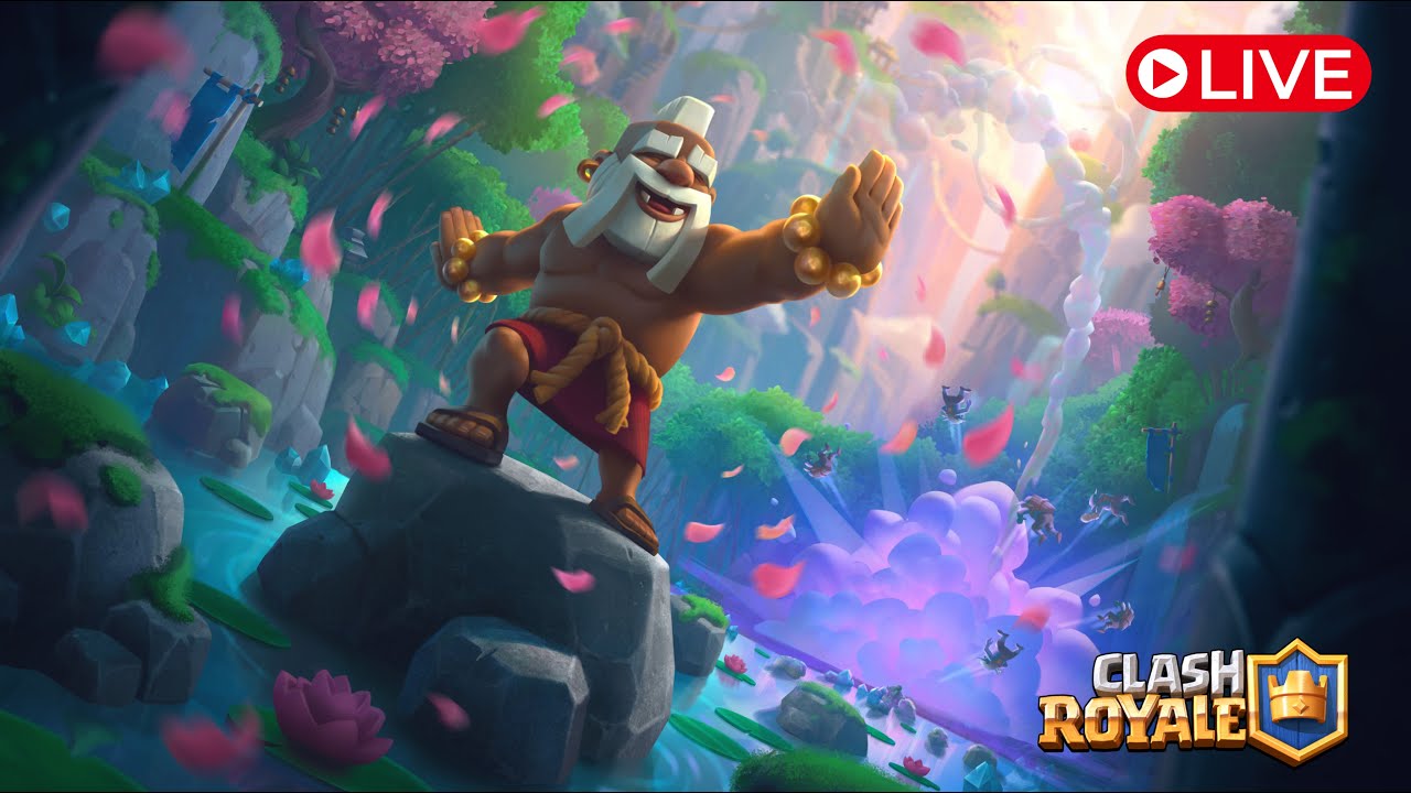 Late Night Trophy push to 5500 Clash Royale live stream India