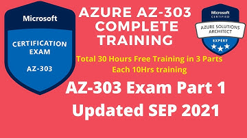 AZ-303 Microsoft Azure Solutions Architect Full Course Part 1 of 3 | az 303