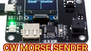 CW Morse Type & Send - Oled Screen Read out