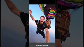 🤯 Parashoot Safety test 😲 // #shorts #shortsviral #factsshorts #factopediaw