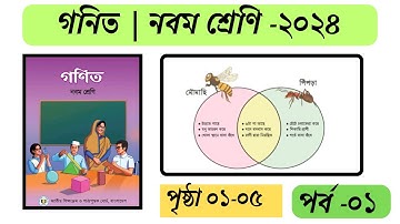 ৯ম শ্রেণি গণিত | প্রাত্যহিক জীবনে সেট, পর্ব ০১ | Class 9 Math Chapter 1 | Class 9 Math Solution 2024