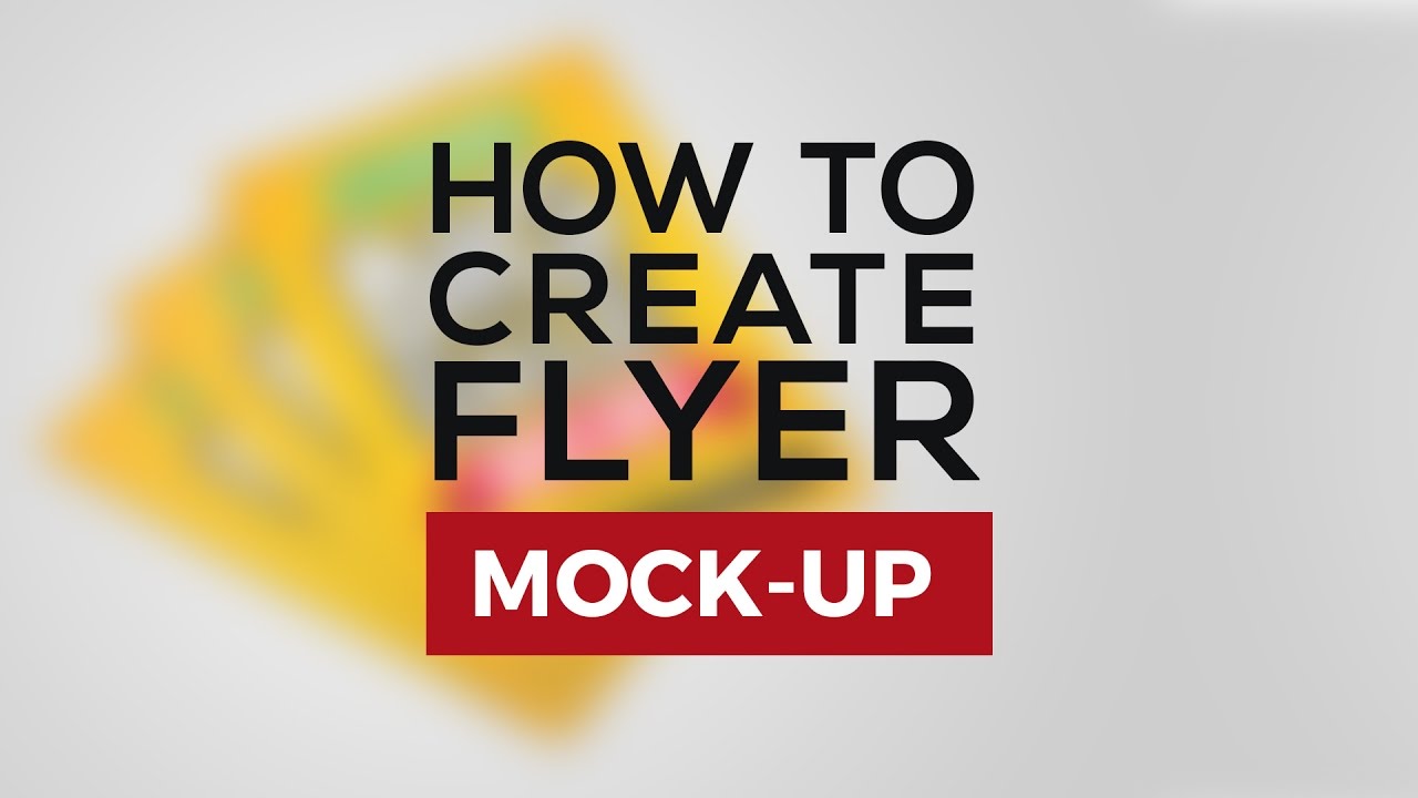 how to create flyer mockup photoshop tutorial youtube flyer mock up