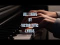 All I Have By Victor Ivyic Lyrics Victorivyic Allihave Gospelmusic Elevationworship Praise 