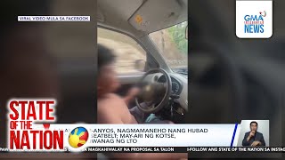 Lalaking 12-Anyos, Nagmamaneho Nang Hubad At Walang Seatbelt Sona