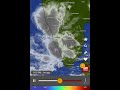 Movement of Clouds in South India during Last &amp; Next  1Hr on 17th March @9.15pm IST -Windy.com