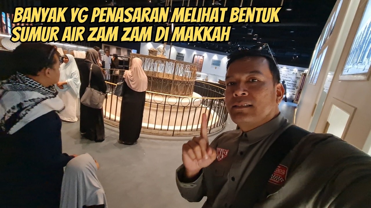REAKSI JEMAAH UMROH DI AJAK MELIHAT SUMUR AIR ZAM ZAM