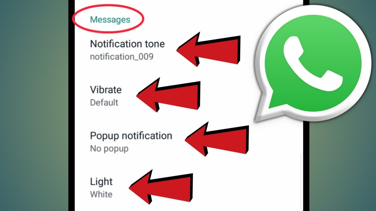 WhatsApp Message | WhatsApp Message Tone Setting | WhatsApp Tutorial - YouTube