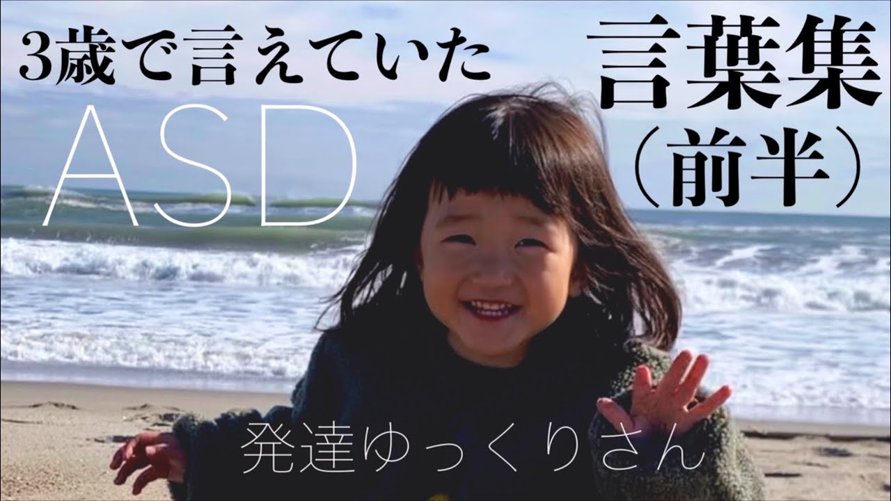 ［3歳前半］言葉集・成長記録【発達障害ASD】軽度知的障害あり