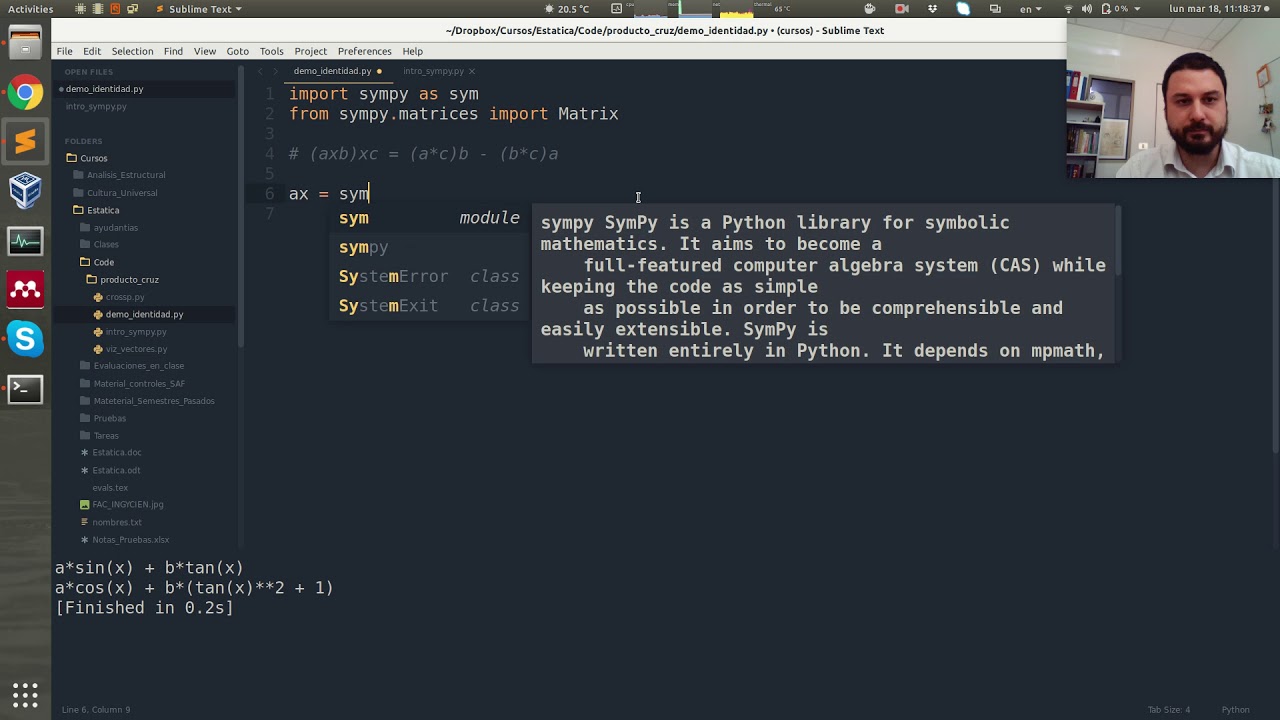 Cap02 | Estatica Computacional 02 : Algebra simbolica computacional y demostraciones por computador