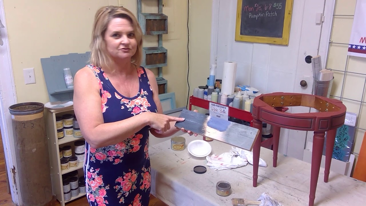 Rustic Red Stool Part 3 Dixie Dirt YouTube