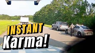 BEST OF INSTANT KARMA! Drivers busted by cops for Speeding, Brake Checks & More | Convenient Cop! News