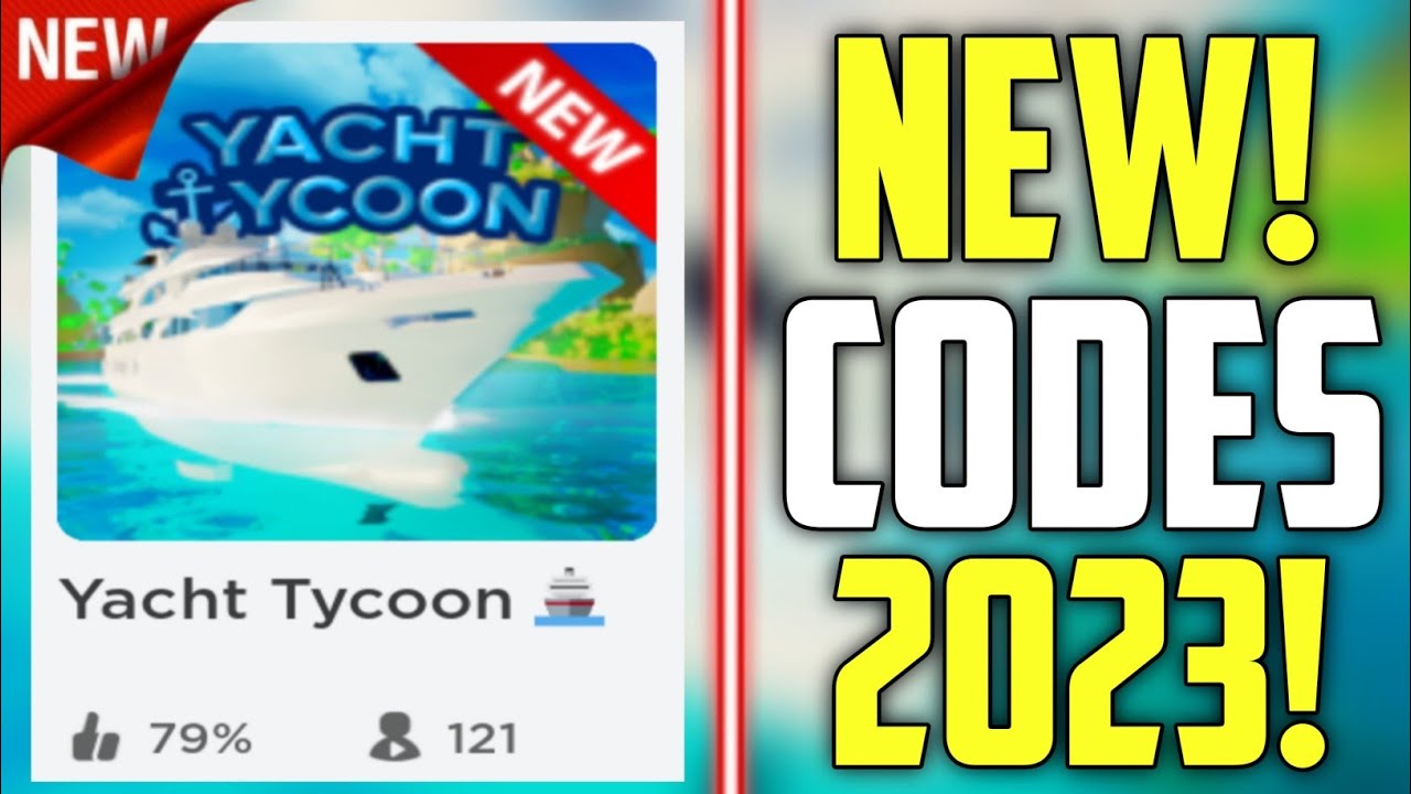 FUTURE CODES!! *NEW* ROBLOX YACHT TYCOON CODES 2023! YouTube