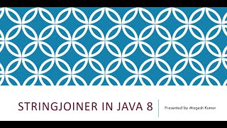 Famous What is StringJoiner in Java8 | #java8 Wealth
